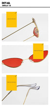 Load image into Gallery viewer, 2022 Sunglasses Women Luxury Cat eye Brand Design Metal Frame New Gold red Vintage Cateye Fashion sun glasses lady Eyewear
