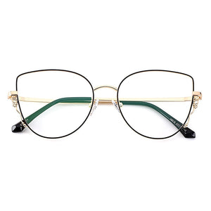 Gmei Optical Stylish Urltra-Light Titanium Alloy Women Square Full Rim Glasses Frames For Myopia Prescription Eyeglasses M18016