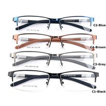 Load image into Gallery viewer, Gmei Optical Men Titanium Alloy Eyeglasses Frame for Men Eyewear Flexible Temples Legs IP Electroplating Alloy Spectacles Y2442