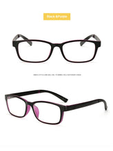 Load image into Gallery viewer, Computer Glasses Men Women Square Anti Blue Light Radiation Coating Film Tinted 0 Degree Clear Lens for Work Home Gaming