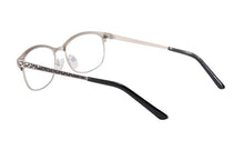 Carica l&#39;immagine nel visualizzatore di Gallery, Occhiali da vista di marca di moda Montature metalliche da donna mezzo bordo placcato montature per occhiali da vista oculos de grau femininos SR8003
