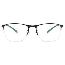 Load image into Gallery viewer, Gmei Optical Men Square Ultralight Titanium Alloy Semi-Rimless Glasses Frame Polarized Clip on Sunglasses S9341