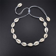 Load image into Gallery viewer, New Boho Shells Neckalce Women Summer Beach Conch Shell Choker Black White Rope Collar Chain Natural Seashell Necklaces Jewelry