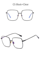 Carica l'immagine nel visualizzatore di Gallery, Spectacles Square Transparent Glasses Women Vintage Round Computer Anti blue Eyeglasses Ladies Fashion Retro Clear