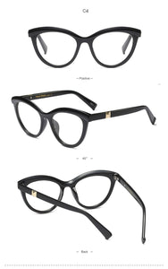 Women Metal Legs Designer Optical Eyeglasses Prescription Acetate Rim Spectacles for Women Eyewear Glasses Frame Fashion Styles