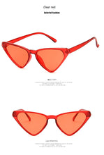 Load image into Gallery viewer, Black Cateye Sun Glasses For Women  2022 Vintage Triangle Cat eye Sunglasses Designer Shades  Glasses UV400