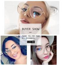 Carica l&#39;immagine nel visualizzatore di Gallery, 2022 Tendenza Occhiali Chiari Donne Lenti Trasparenti Montature da vista Superstar Unico Trasparente Oculos Semi Senza Montatura Per Occhiali Occhiali Finti 