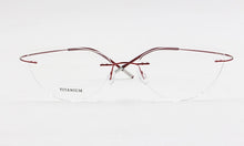 Load image into Gallery viewer, Rimless Glasses Frame Women Titanium Ultralight Eyeglasses Prescription Frameless Cat Eye Eyewear Myopia Optical Frame