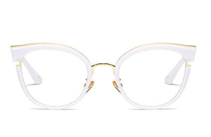 Women Cat Eye Glasses Frames Optical EyeGlasses Fashion Metal Frame Prescription Eyewear Computer Glasses