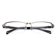 Carica l&#39;immagine nel visualizzatore di Gallery, Gmei Optical Men Large Size Titanium Alloy Glasses Frame For Male Eyewear Flexible Legs IP Electroplating Alloy Spectacles Y7061