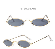 Load image into Gallery viewer, Oulylan Small Frame Black Shades Round Sunglasses Women Oval Brand Designer Vintage Fashion Pink Sun Glasses Oculos De Sol
