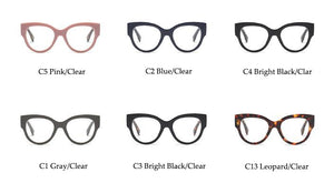 Female Cat Eye Glasses Spectacle Frame Women Eyeglasses Computer Myopia Vintage Ladies Eyewear Clear Lens Glasses