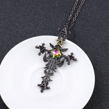 Load image into Gallery viewer, Freeshipping 1pc Vintage Gothic Cross Statement Necklace Triangle Pentagram Geometric Necklace Women jewellery Hip Hop Men Joyas