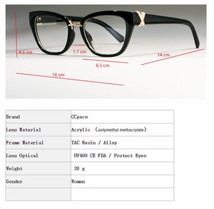 Cat Eye Glasses Frames Women Rhinestone Decoration Styles Optical Fashion Computer Glasses