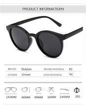 Load image into Gallery viewer, Round Sunglasses Women Fashion Brand Designer Vintage Sun Glasses  Girls Goggles Ladies Shade Eyewear UV400