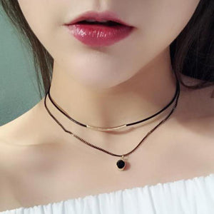 Fashion Shiny Crystal Necklace Zircon Pendant Transparent Fishing Line Invisible Ladies Necklace Jewelry Clavicle Chain Chocker