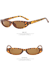 Load image into Gallery viewer, Vintage Rectangle Sunglasses Women Cat Eye Designer Ladies Small Frame Black Red Sun Glasses UV400