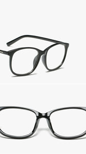 Retro Glasses Transparent Square Optical EyeGlasses Frames Women Brand Designer Clear Fashion Fake Glasses Large Frames Eyewear