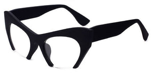 Retro Half Frame Cat Eye Glasses Frames Women Optical Fashion Eyewear Computer Glasses