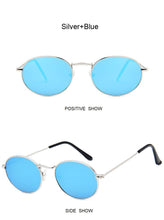 Load image into Gallery viewer, Retro Round Pink Sunglasses Women Brand Designer Sun Glasses For Women Alloy Mirror Female Oculos De Sol Brown