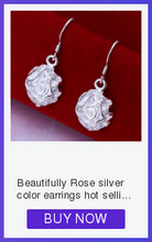 Carica l&#39;immagine nel visualizzatore di Gallery, collana color argento gioielli donna moda matrimonio Croce cristallo CZ Collana pendente in pietra zircone regalo di Natale n296 