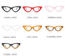 Load image into Gallery viewer, Cat Eye Myopia Clear Glasses Frame Women Designer Eyeglasses For Sight Optical Frames Black Red Pink Nerd Glasses Oculos De Grau