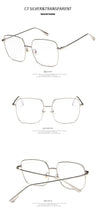 Load image into Gallery viewer, Luxury Women Square Eyeglasses Vintage Glasses Optical Frame Gold Metal Unisex Spectacles Clear Lens Glasses Blue Light Glasses