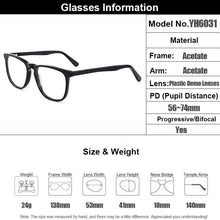 Load image into Gallery viewer, Gmei Optical Acetate Square Full Rim Women Optical Glasses Frames Men Myopia Presbyopia Spectacles With Spring Hinges YH6031