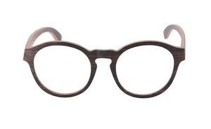 NEW Round Wood Glasses Frames Men Clear Lens Prescription eyeglass Frames Computer Reading Glasses Women With Box FT3008