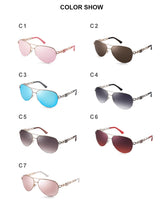 Carica l'immagine nel visualizzatore di Gallery, Pink Sunglasses Women 2022 Pilot Vintage Female Sun Gasses UV 400 White Shades Zonnebril Dames Oculos Feminino De Sol
