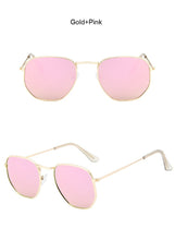 Load image into Gallery viewer, Small Polygonal Metal Sunglasses Women Brand Designer Vintage Sun Glasses Female Oval Retro Eyewear UV400