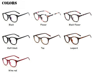 Women Glasses Frame Ladies Eyeglasses Frame Vintage Round Clear Lens Glasses Optical Spectacle Frame