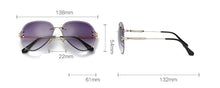 Load image into Gallery viewer, Rimless Sunglasses Women Fashion Designer Sun Glasses Metal Farme Gradient Shades Cutting Lens Famale Goggles  UV400