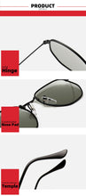Carica l'immagine nel visualizzatore di Gallery, Women Photochromic Sunglasses Polarized Men Color Changing Sunglasses Ladies Fashion Oval Driving Metal Shades