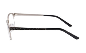 Occhiali da vista di marca di moda Montature metalliche da donna mezzo bordo placcato montature per occhiali da vista oculos de grau femininos SR8003