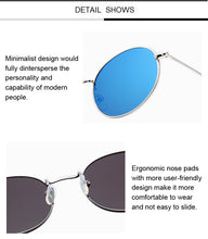 Load image into Gallery viewer, Retro Round Pink Sunglasses Women Brand Designer Sun Glasses For Women Alloy Mirror Female Oculos De Sol Brown