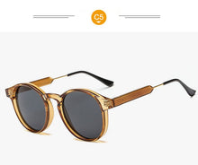 Load image into Gallery viewer, Retro Round Sunglasses Women Men Brand Design Transparent Female Sun glasses Men Oculos De Sol Feminino Lunette Soleil
