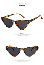 Load image into Gallery viewer, Black Cateye Sun Glasses For Women  2022 Vintage Triangle Cat eye Sunglasses Designer Shades  Glasses UV400