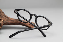 Load image into Gallery viewer, Smalj Round Handmade Acetate Frame Women eyeglasses Men Goggles Optical Spectacle Demi Myopia Optical Spectacle Myopia