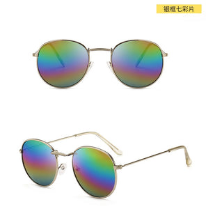 Luxury Sunglasses Women/Men Brand Designer Glasses Lady Oval Sun Glasses Small Metal Frame  Oculos De Sol Gafas