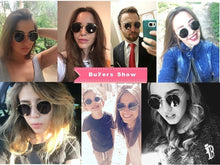 Load image into Gallery viewer, 2022 Retro Round Sunglasses Women Brand Designer Sun Glasses For Women Alloy Mirror Sunglasses Ray Female Oculos De Sol