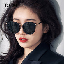 Carica l'immagine nel visualizzatore di Gallery, DCM occhiali da sole vintage rotondi donna uomo moda occhiali da sole a specchio tonalità femminili occhiali retrò Oculos De Sol UV400 