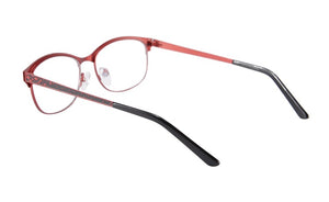 Occhiali da vista di marca di moda Montature metalliche da donna mezzo bordo placcato montature per occhiali da vista oculos de grau femininos SR8003