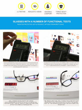 Load image into Gallery viewer, Fashion Anti Blue ray Radiation blue light blocking glasses unisex Square Anti eye fatigue Computer gaming goggles