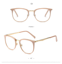 Load image into Gallery viewer, Vintage Optical Eyeglasses Women Frame Oval Metal Unisex Spectacles Female Eye Glasses oculos de Eyewear Prescription Glasses