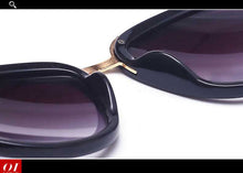 Carica l'immagine nel visualizzatore di Gallery, Fashion Women Cateye Sunglasses Fashion Trend Vintage Elegant Oval Lady Sun Glasses Female oculo de sol Shades Summer style
