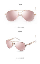 Carica l'immagine nel visualizzatore di Gallery, Pink Sunglasses Women 2022 Pilot Vintage Female Sun Gasses UV 400 White Shades Zonnebril Dames Oculos Feminino De Sol
