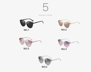 AEVOGUE Polarized Sunglasses Women Cat Eye Luxury Oversized Transparent Frame Gradient lens Sun Glasses Female UV400 AE0634
