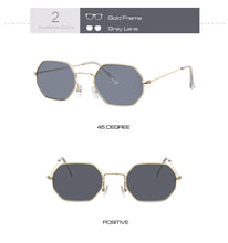 Load image into Gallery viewer, Hexagon Yellow Sunglasses Women Retro Brand Designer Classic Sun Glasses For womenLuxury Ladies Sunglasses Mirror Female Oculos