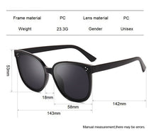 Load image into Gallery viewer, Newest Square Elegant Ladies Cat Eye Sunglasses Women Luxury Brand Designer Italy Sun Glasses Female Vintage Shades Eyewear